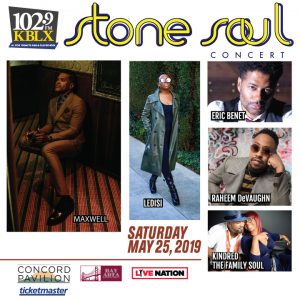 KBLX Stone Soul 2019 Lineup - Sponsored by The Barnes Firm