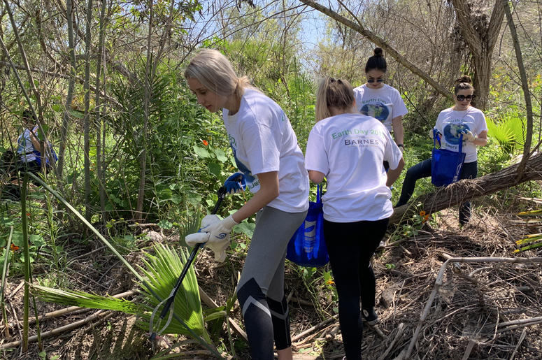 The barnes firm san diego riverbed cleanup earth day
