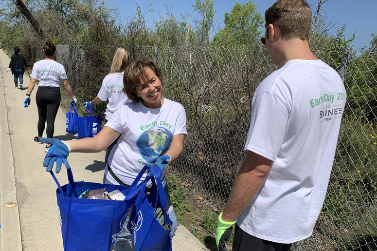 The barnes firm san diego riverbed cleanup earth day