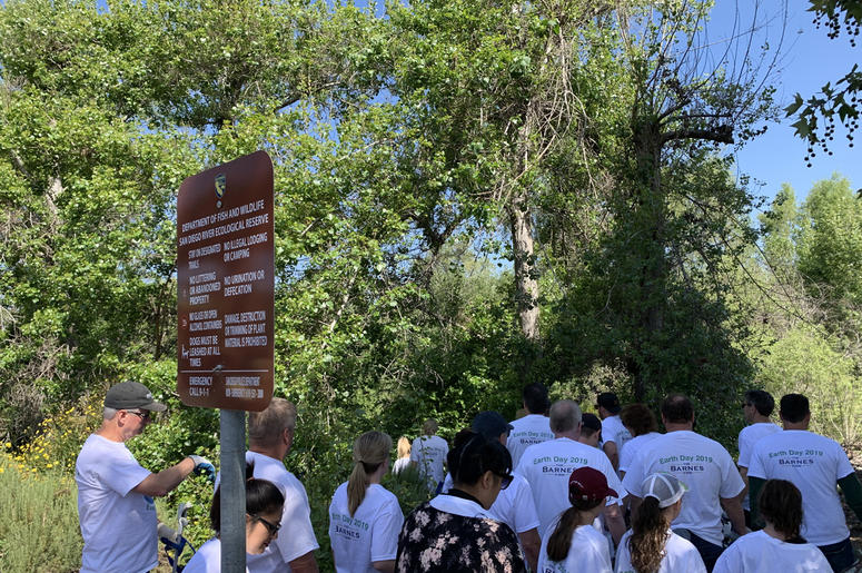 The barnes firm san diego riverbed cleanup earth day