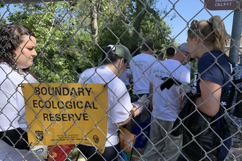 The barnes firm san diego riverbed cleanup earth day