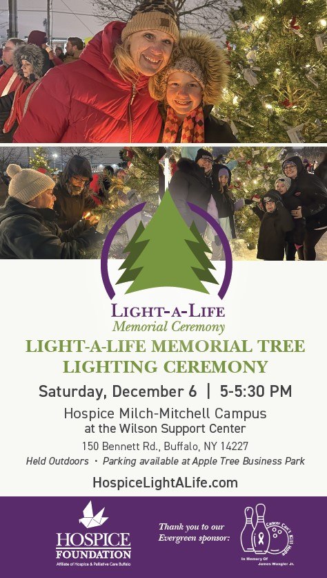 light-a-life memorial tree lighting ceremony flyer